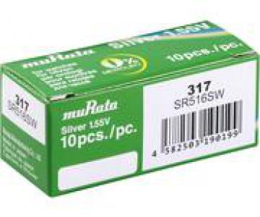 Murata Uhrenbatterie 317 im 10-er Pack