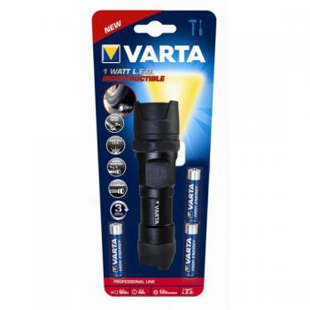 Taschenlampe Varta 18700 Indestructible 1W LED Hiflux Stableuchte 3xAAA