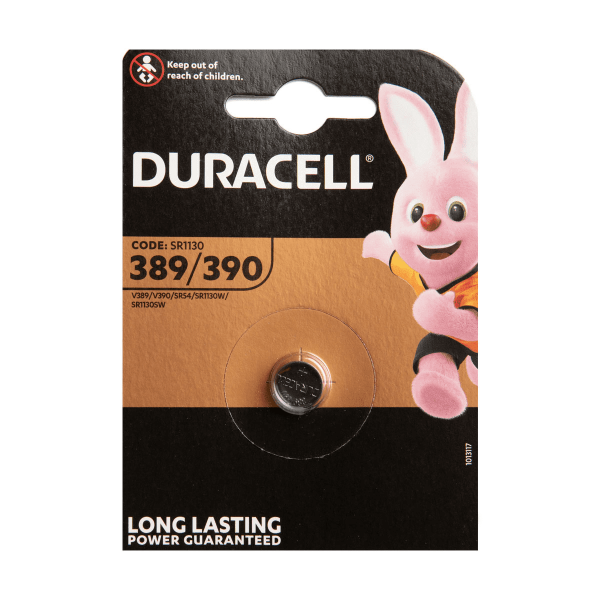 Duracell Uhrenbatterie 390 / 389 Multi Drain SR54 SR1130 Knopfzelle 1,55V